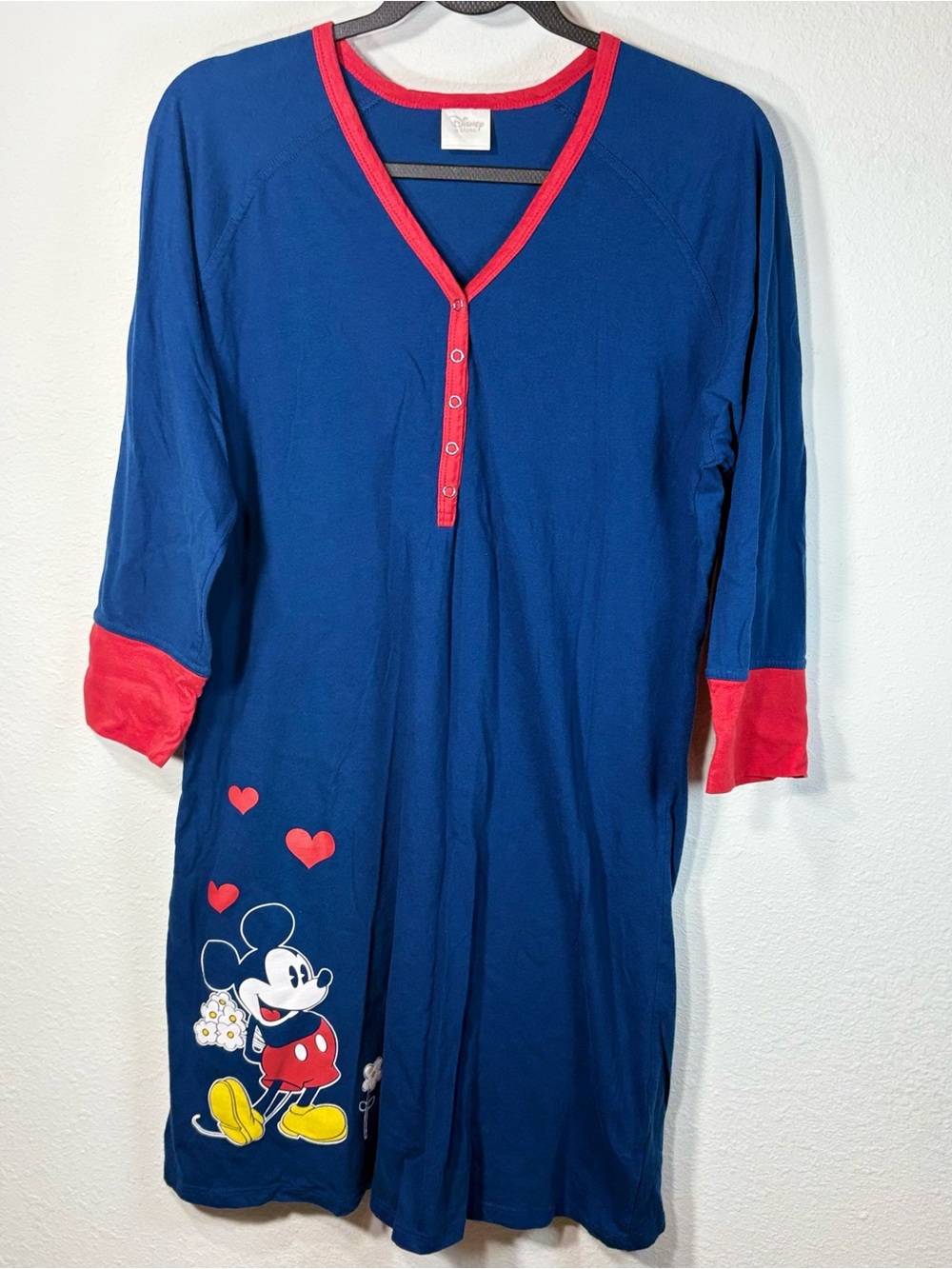 The Disney Store Women’s Vintage Mickey Mouse Nightgown Sleep Size L/XL Cotton